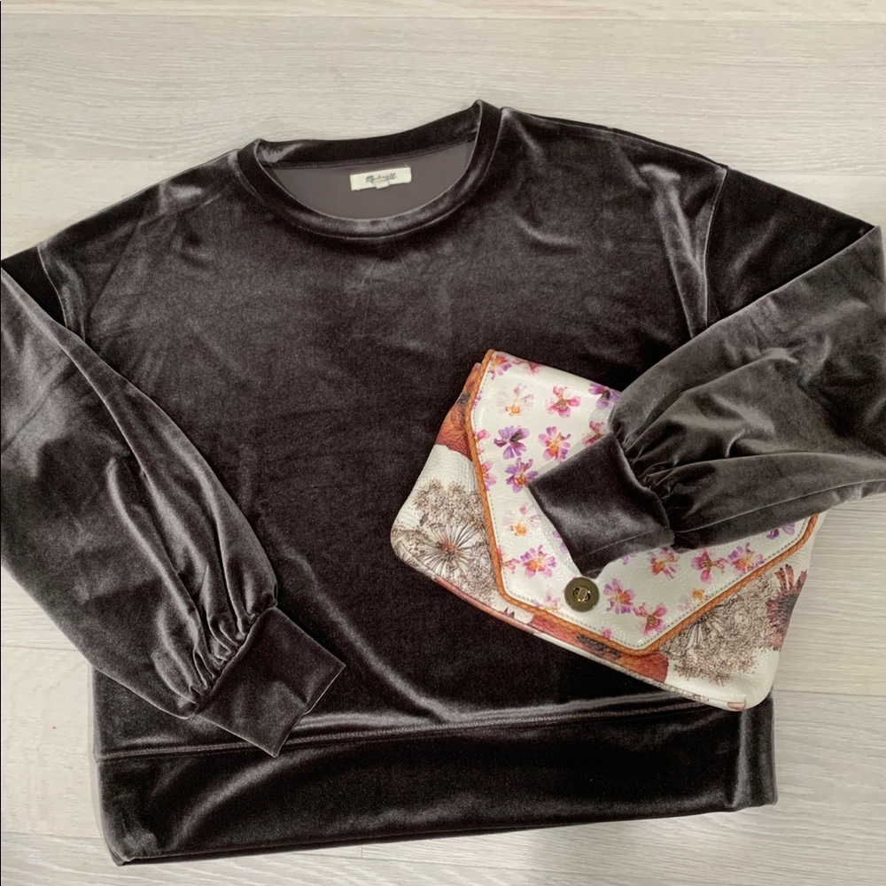 Madewell velvet top